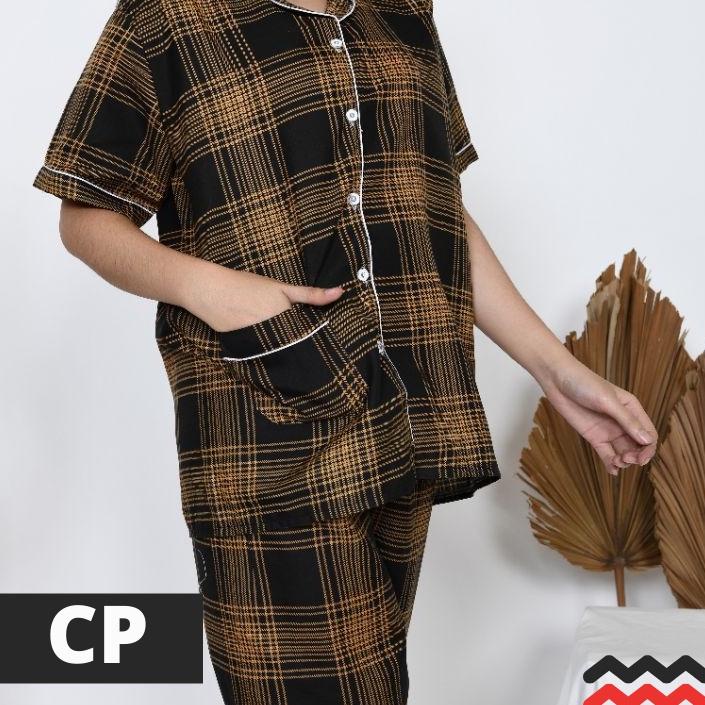 ۩ Baju Tidur Piyama Motif K5T2 Baju Tidur Motif Katun Satu Set Model Terbaru Pajamas Wanita ☁