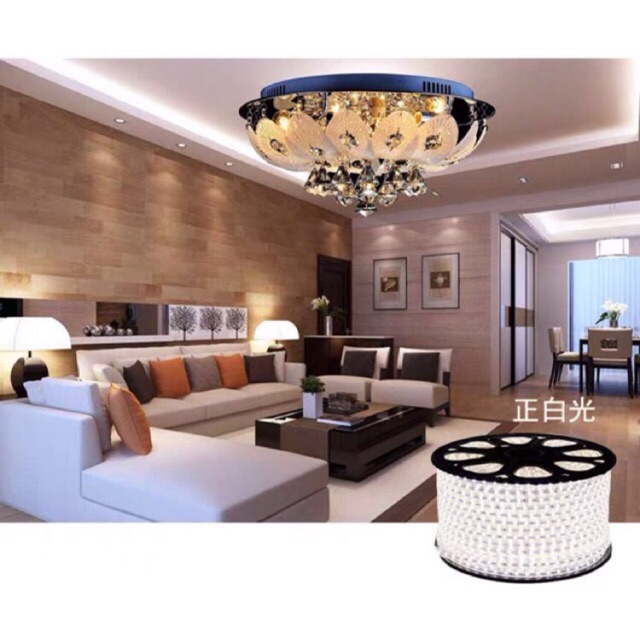 8.8 Pesta Diskon / Meteran Lampu led strip selang 5050 smd Ac 220v (1-1000m) outoor