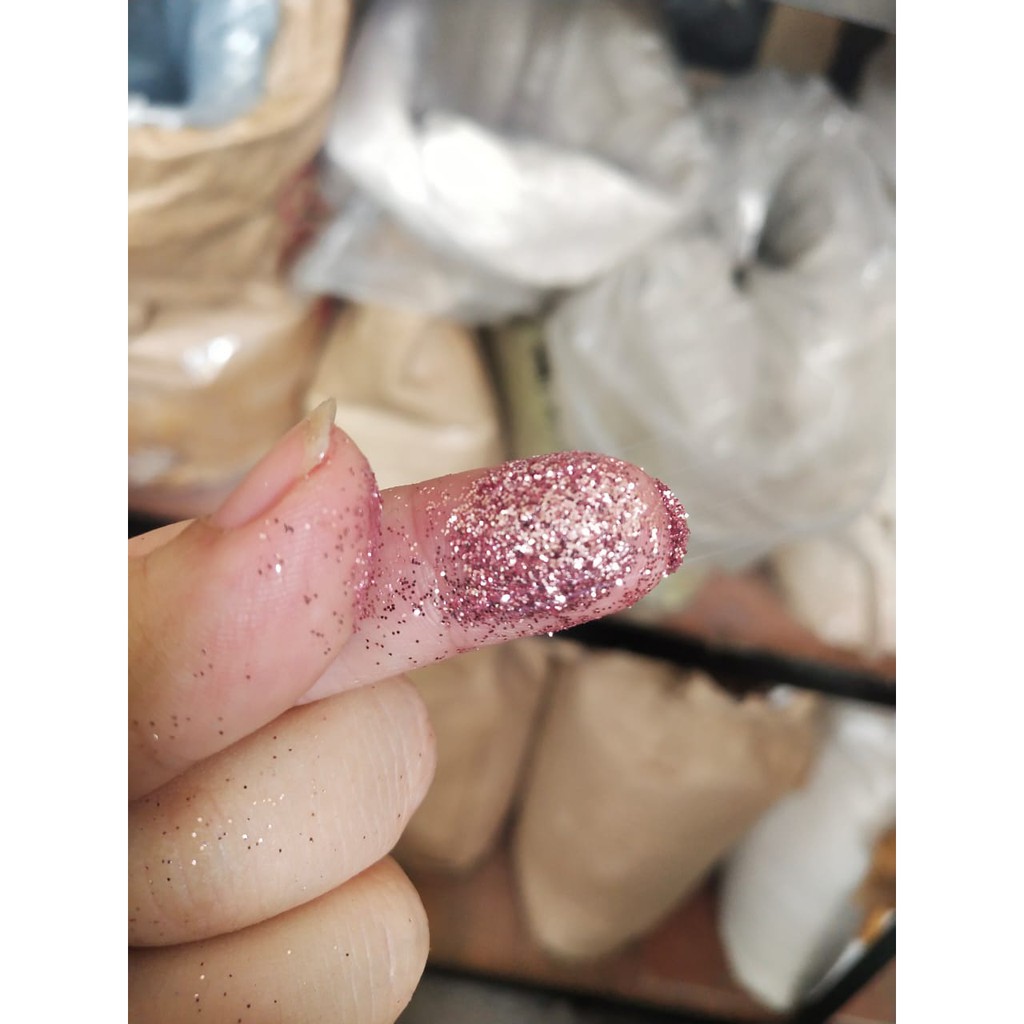 Serbuk Glitter Pink/ Glitter Bubuk Powder/ Serbuk Glitter Bahan Henna, Resin, Slime