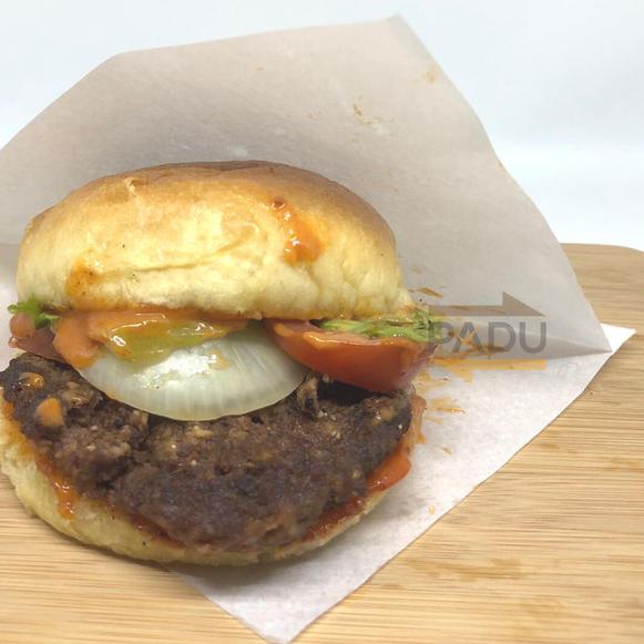 ▼ Kertas Burger Laminasi (15x15cm) - Kertas Bungkus Burger / Burger Wrap ○