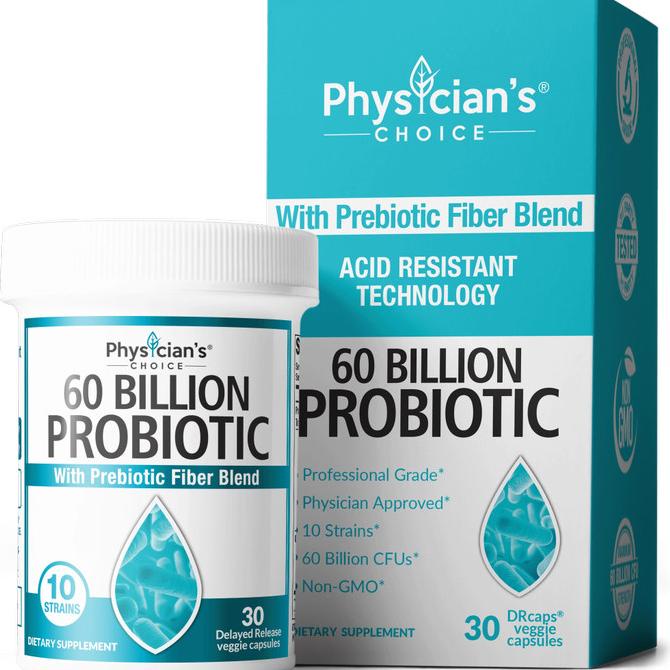 Probiotic Physician Choice 60 Billion CFU / Probiotik 30 Capsules ORI - 60 Billion Lc