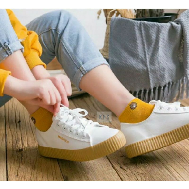 Kaos Kaki Pendek Semata Kaki Ankle Cute Short Socks Bear KaosKaki BUNGA POLOS BERUANG MURAH KHS-1