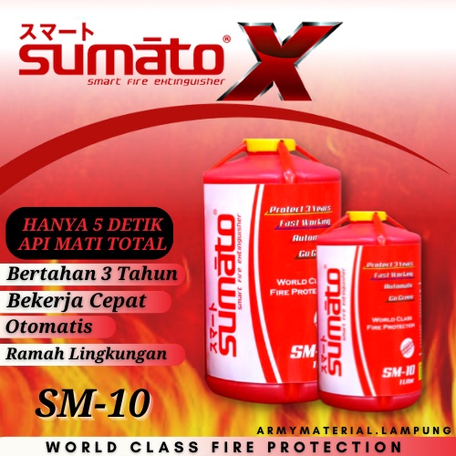 Promo Apar Pemadam Api Sumato X SM-10 Original 5 Detik Api Mati Total / Pemadam Api Cerdas / Alat Pe