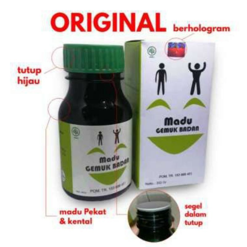 Madu Gemuk Badan Asli BPOM - Penambah Berat Badan &amp; Nafsu Makan