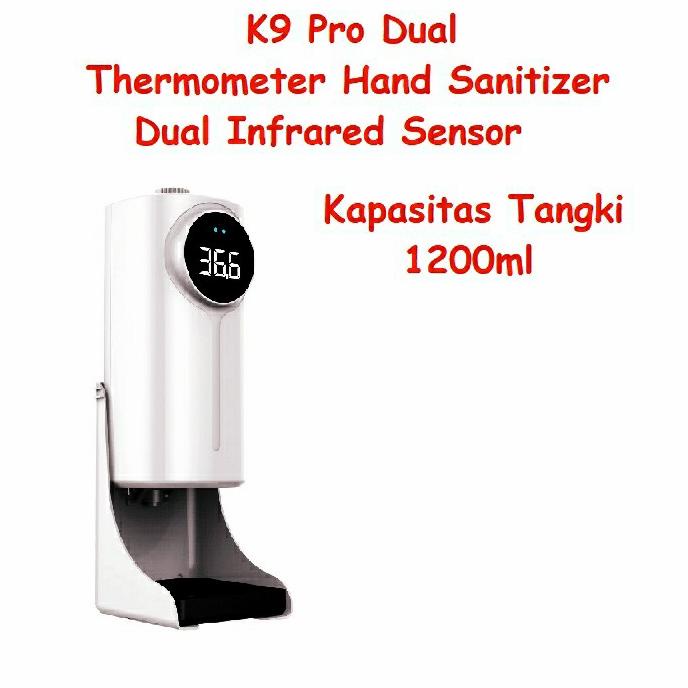 K9 PRO DUAL THERMOMETER 2 IN 1 HAND SANITISER DISPENSER FD56465SE