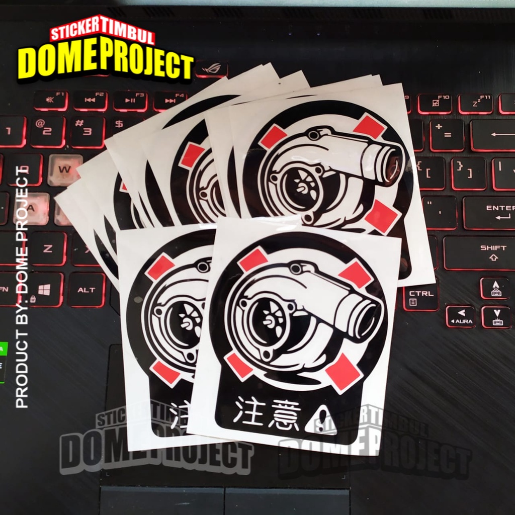 [PROMO BUY 3 GET 1] STIKER CUTTING TURBO JAPAN STIKER MOBIL SATUAN IMPORT