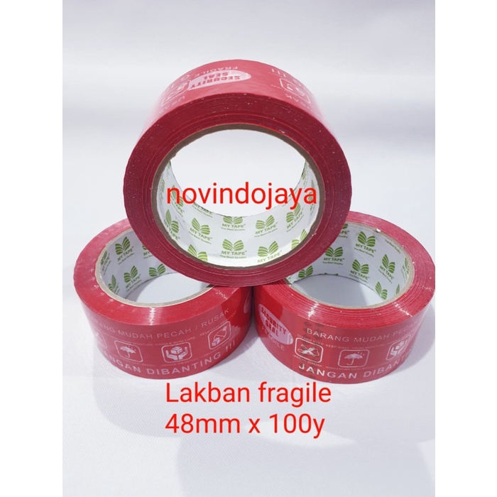 

Terlaris Lakban Fragile Merah 2 Inch 48Mm X 100 Yard Tebal - Opp Hot Sale