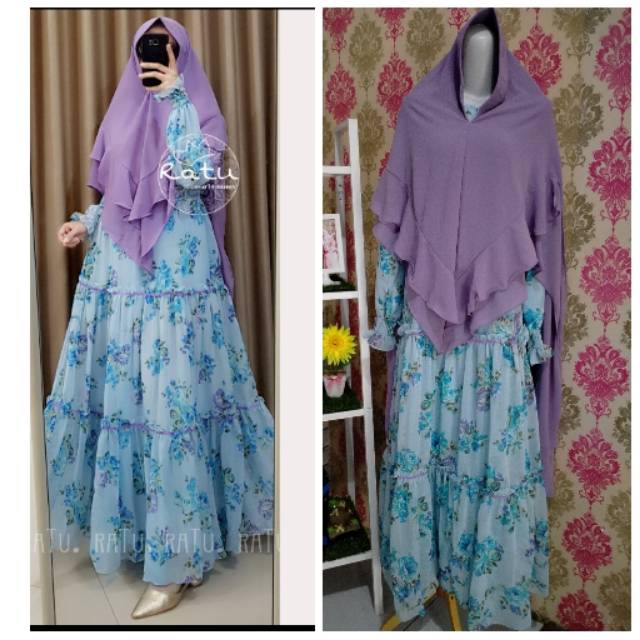 Gamis ceruty printing