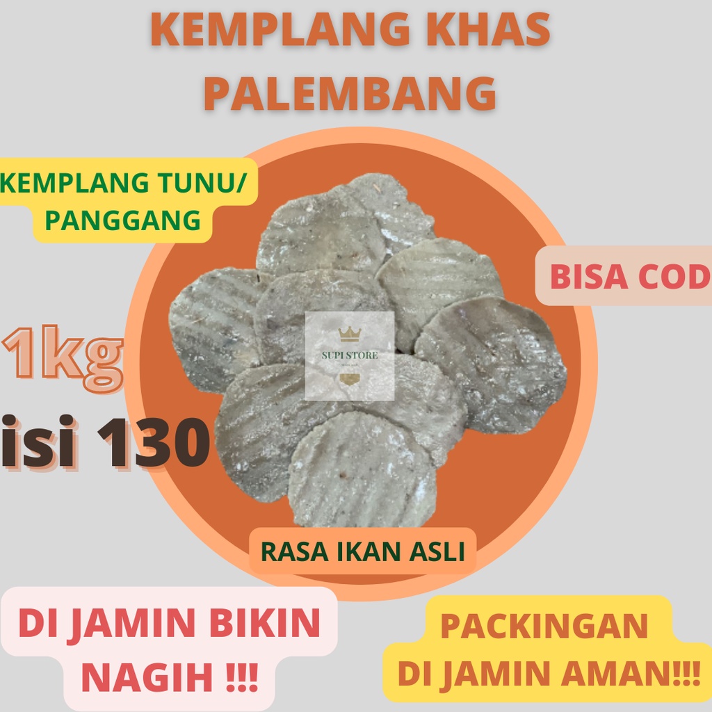 

KERUPUK KEMPLANG PANGGANG ASLI PALEMBANG MAKANAN KHAS PALEMBANG TERMURAH / KERUPUK KEMPLANG TUNU 1KG