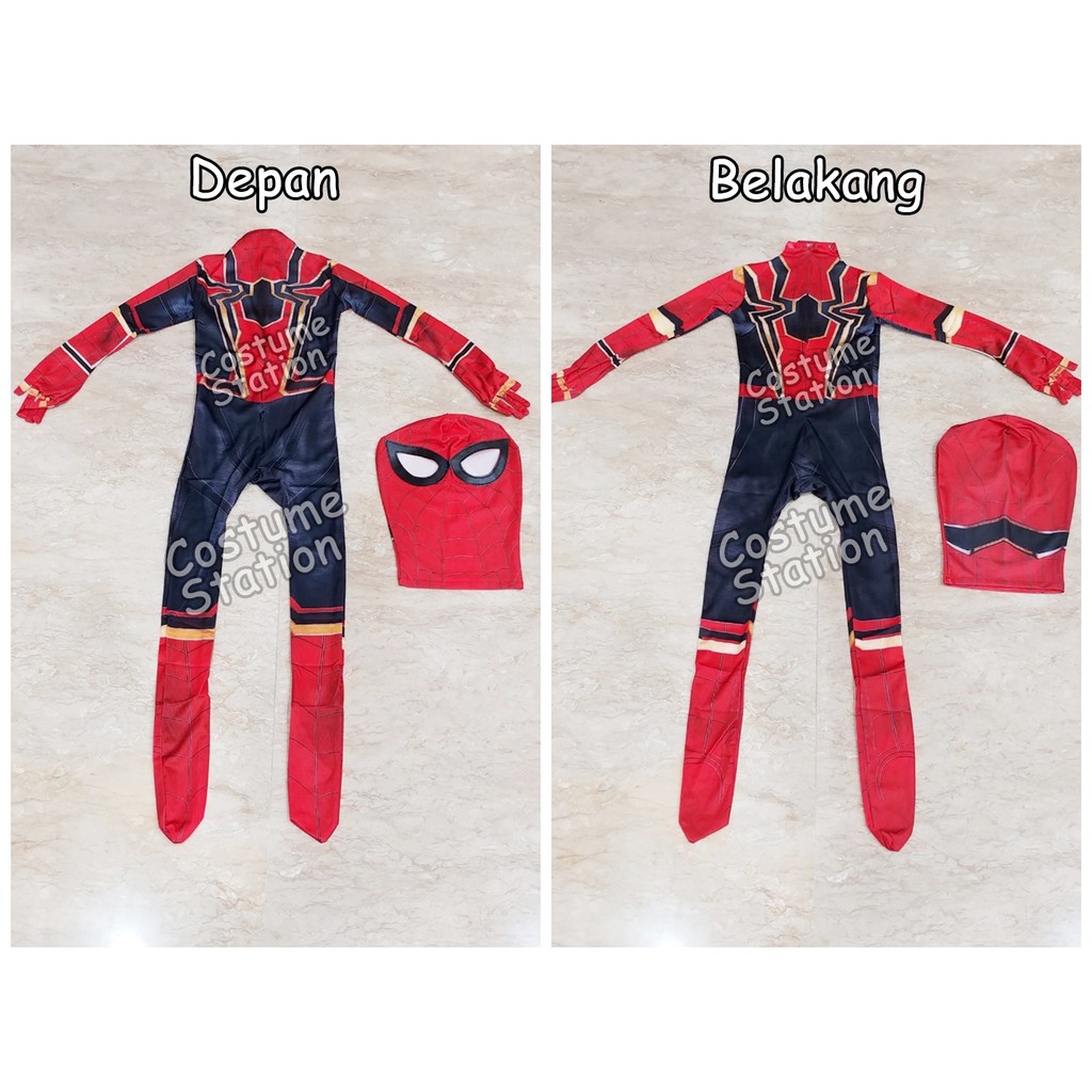 Kostum Superhero Spiderman Avengers / Costume Marvel anak laki