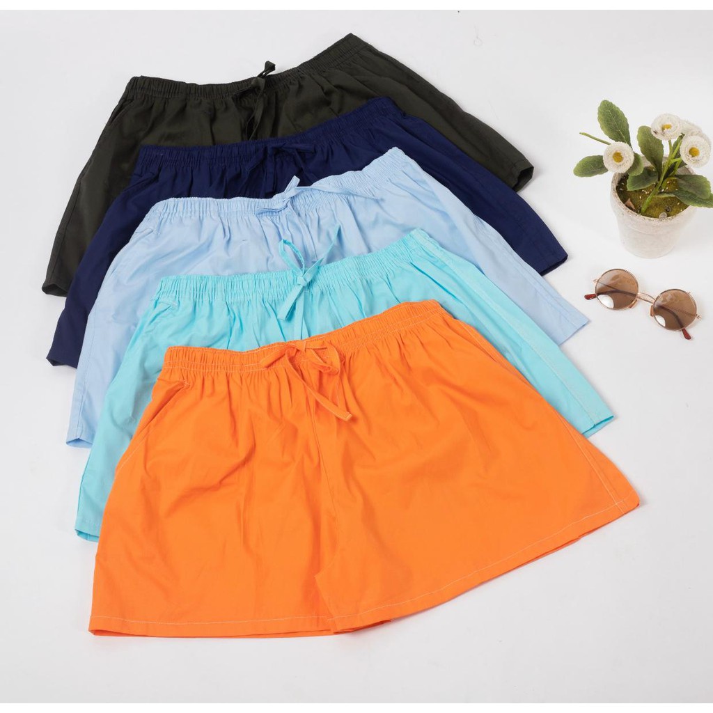 Celana pendek BAHAN RAYON santai wanita / Celana tidur pendek / Hotpants / Boxer wanita saepantes