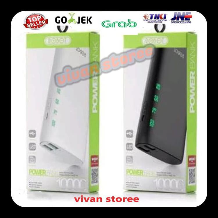 

BAYAR DITEMPAT ROBOT POWER BANK RT130 10000MAH 2 USB PORTS POWERBANK ORIGINAL RESMI - HITAM KODE