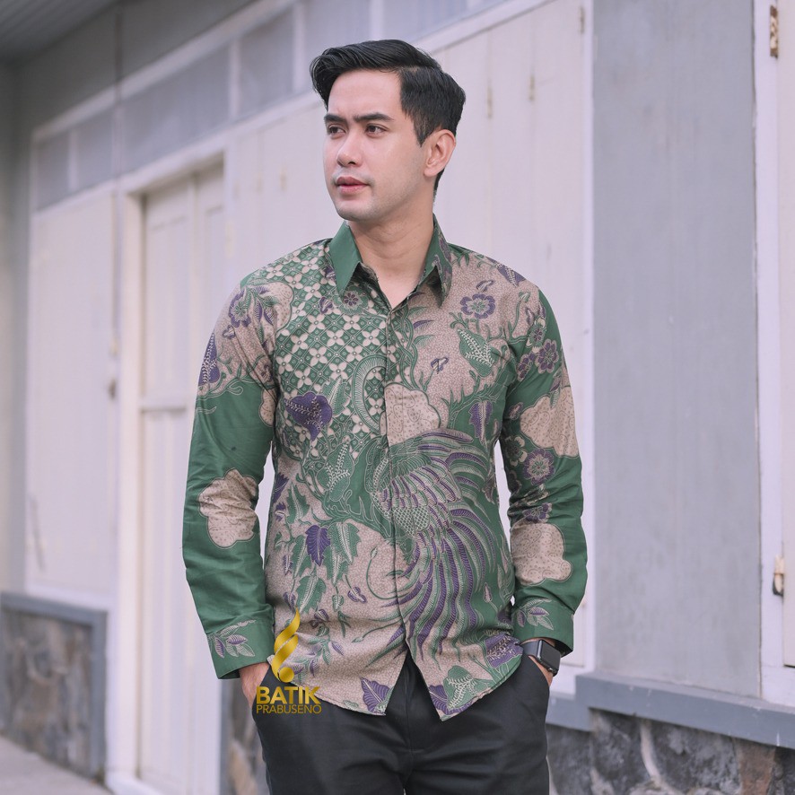 Jual MERAK IJO Kemaja Batik Pria Lengan Panjang Slimfit Original ...