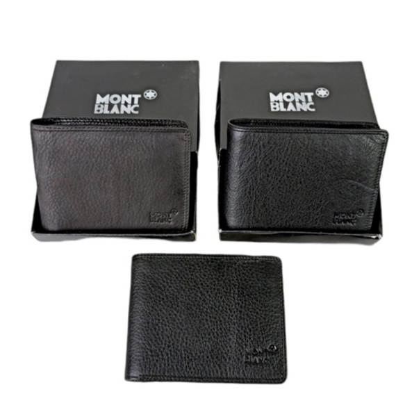 Dompet Pria Polos 3dimensi Dompet Lipat Bahan Kulit Asli