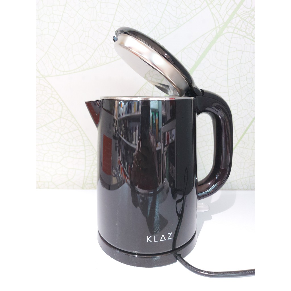 WATER KETTLE DOUBLE WALL 1L / TEKO LISTRIK 800W / WHITE/BLACK