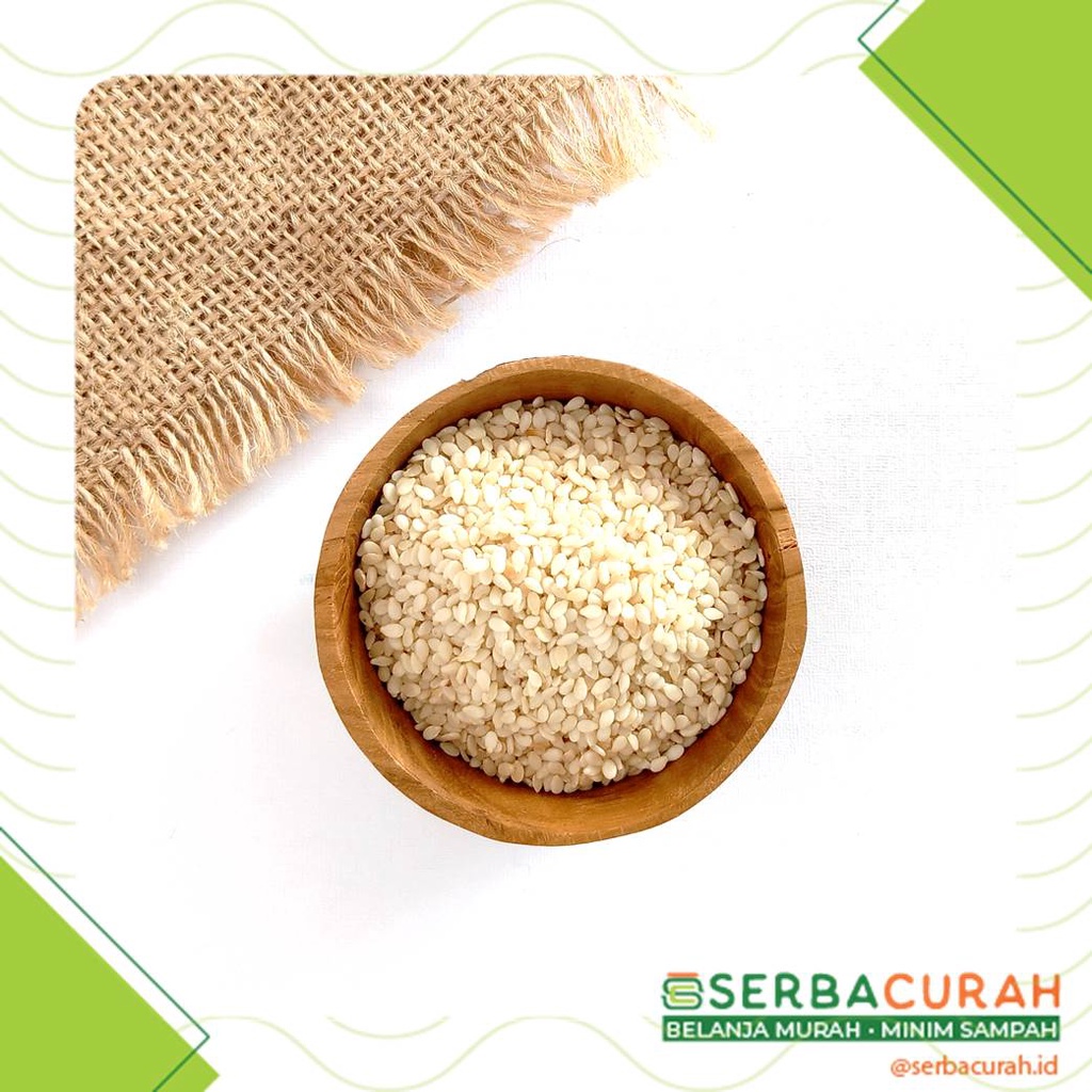 

Roasted White Sesame Seed | Biji WIjen Putih Panggang | per 100 gr | Kemasan Kertas