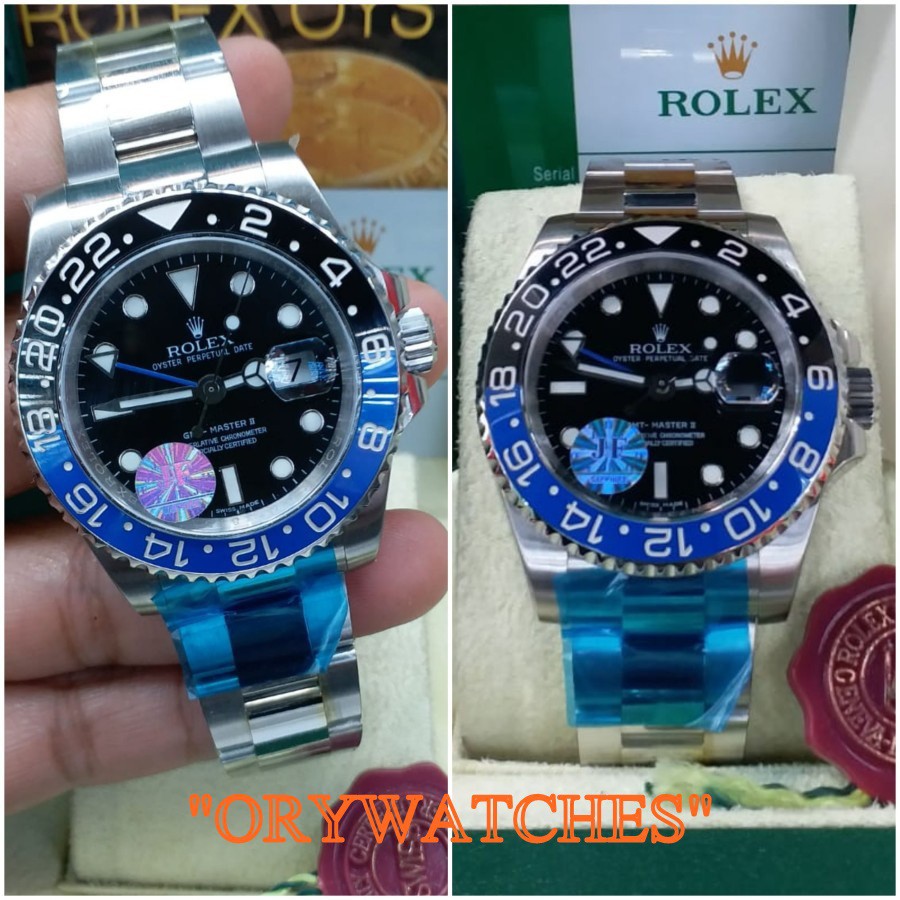 SALE ROLEX GMT MASTER II 2 116710 BLNR BATMAN ULTIMATE SWISS CLONE JF GARANSI 1TH