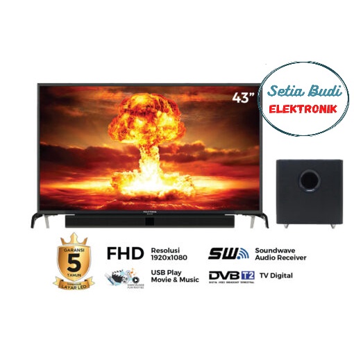 Polytron Digital TV Cinemax Soundbar 39 / 40″ / 40 INCH  – PLD 40BV8958 / 40BV