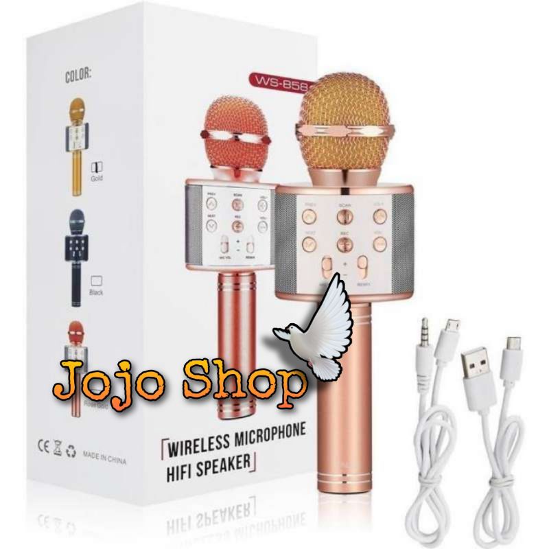 MICROPHONE MIC KARAOKE WS-858/MIC BLUETOOTH WS-858