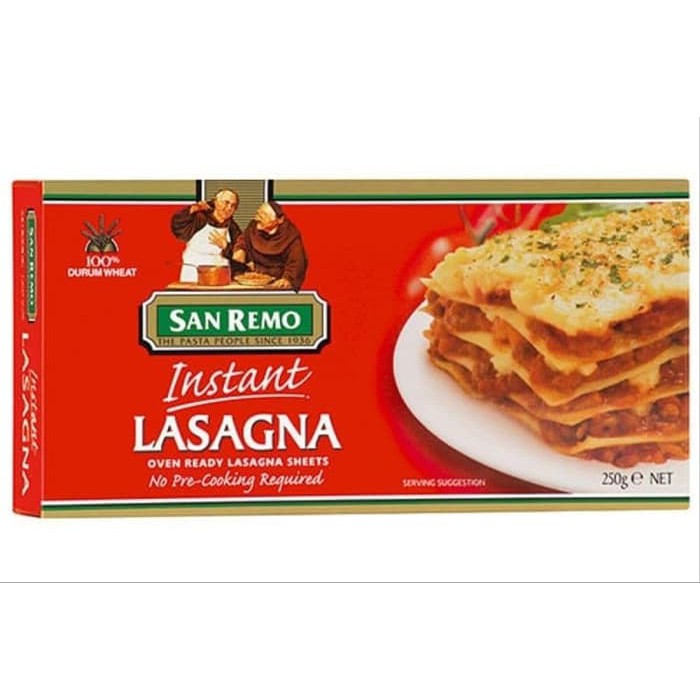 

San Remo Instant Lasagna Sheet 250 gr Box