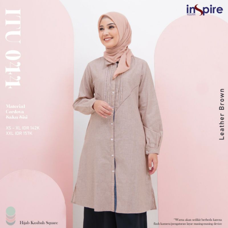 Tunik Inspire Terbaru ITU 044 ITU 44 Tunik Nibras Terbaru