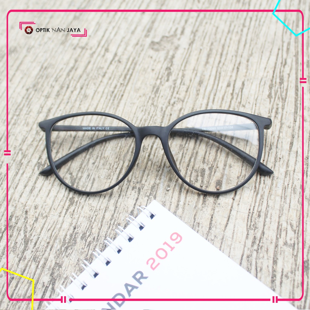 ( GRATIS LENSA ) Frame Kacamata Minus Baca Pria Wanita Korea TR72085