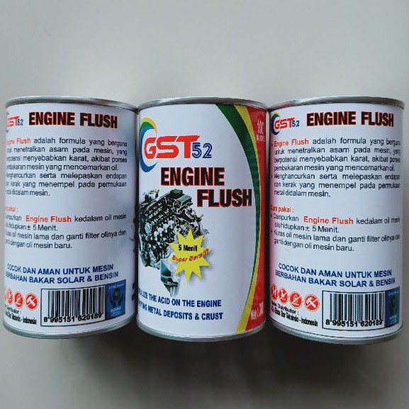 Engine Flush 300ml Gst52 pembilas oli mesin pembersih ruang dalam mesin mobil motor