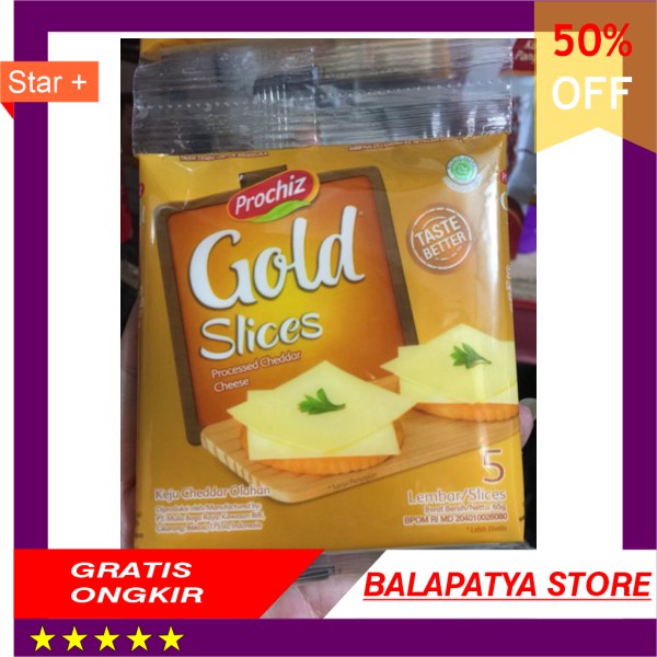 

STOK SISA 9 SAJA ! BURUAN !!! Keju Prochiz Gold Slice isi 5 pcs