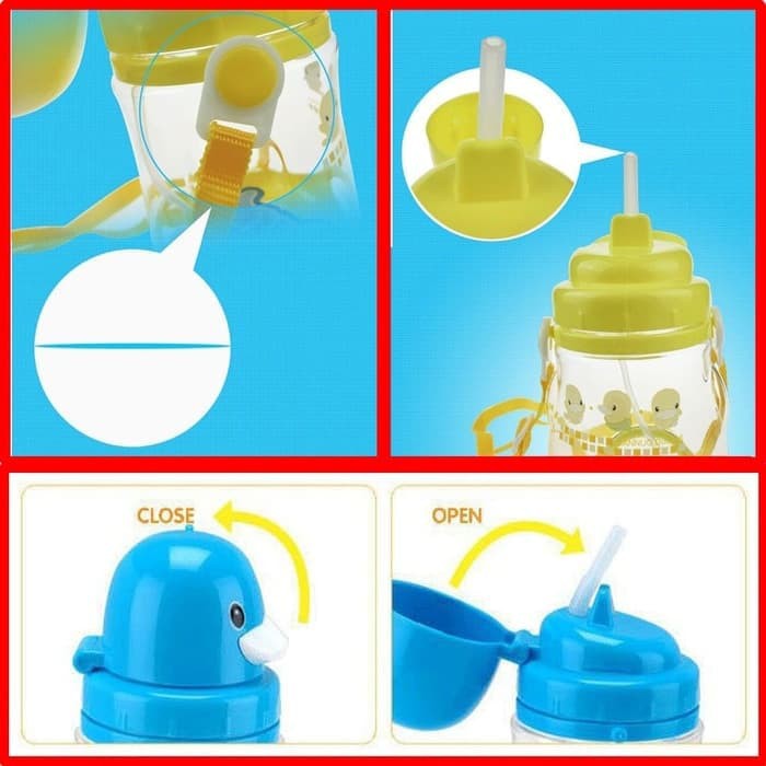 B43G LUCU BOTOL MINUM ANAK KARAKTER BEBEK 6026