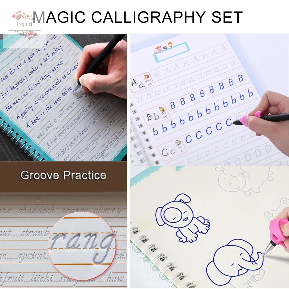 Magic Calligraphy That Can Be Reused Handwriting Copybook Set for Kid ...