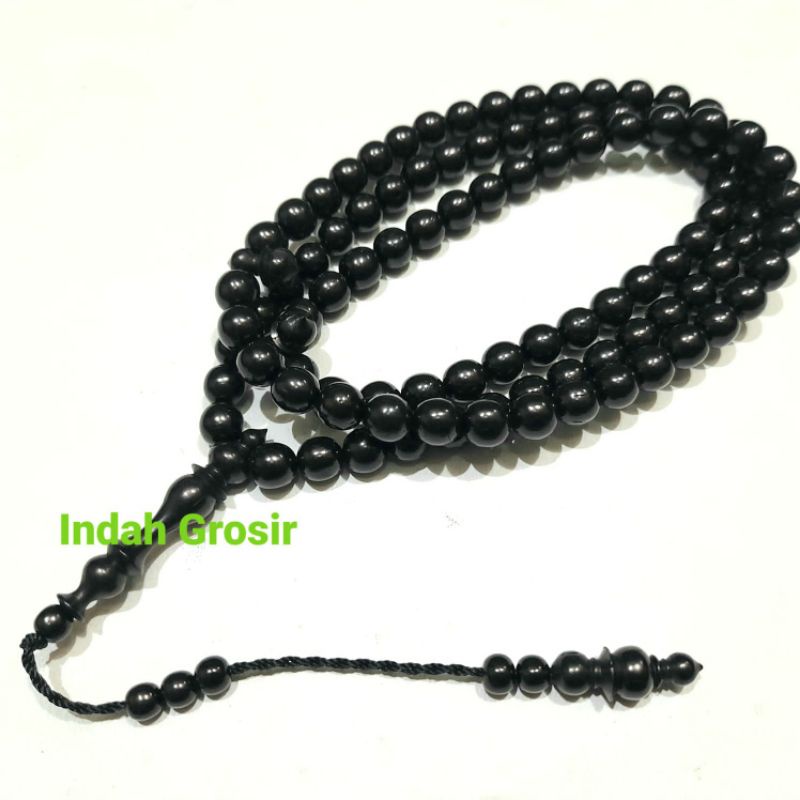 Tasbih Kaoka Kesehatan Warna Hitam 8mm 99Butir Jaminan 100% Asli