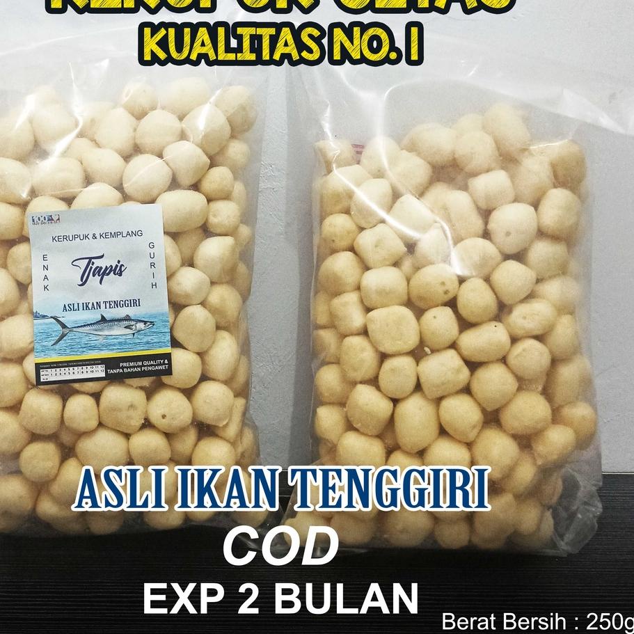 

Ready Stock KERUPUK KEMPLANG GETAS TENGGGIRI KERUPUK GETAS ENAK DAN GURIH 250 GRAM,