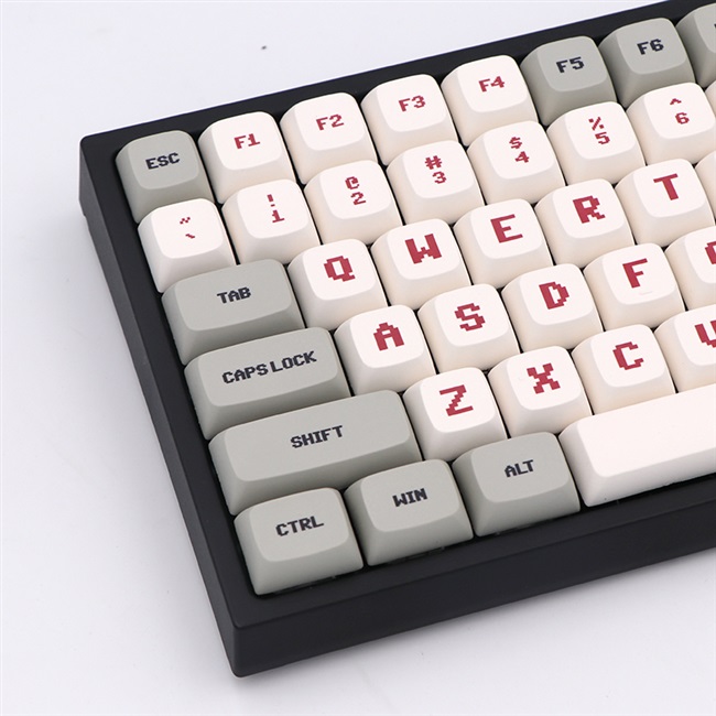 Keycaps Keyboard Mekanikal Pbt Xda Sublimation Fc Retro Untuk Gh60 / 64 / 68 / 104