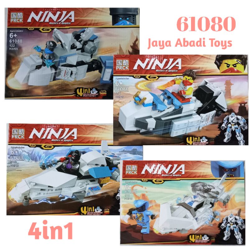 Mainan Lego Brick Ninja dan kendaraan 61080