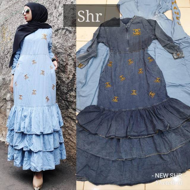 READY LAGI ORI SHR MAXI DRESS CHANEL ZARA HIGH QUALITY