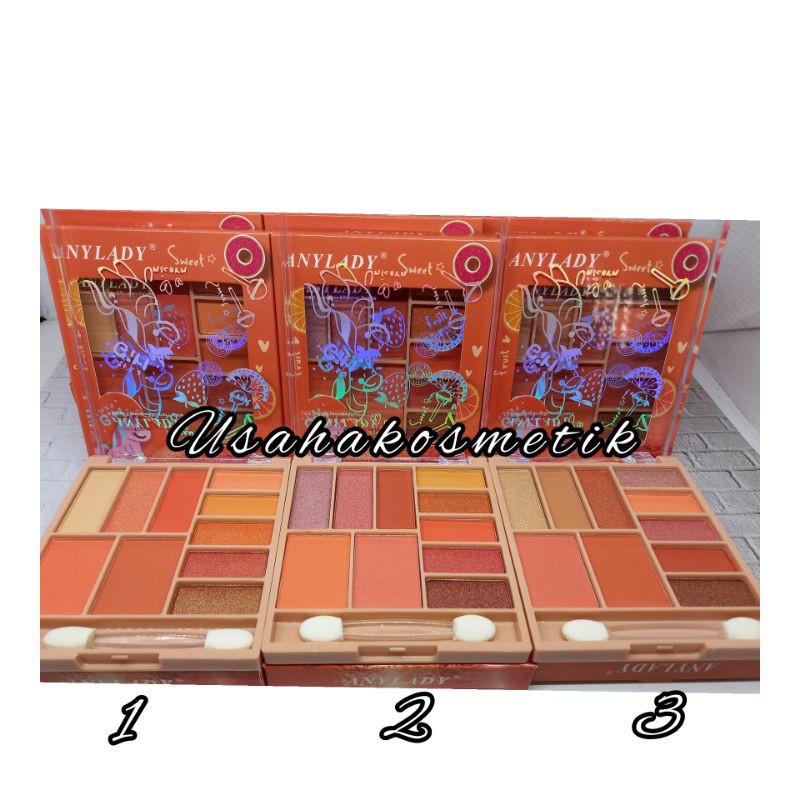 EYESHADOW + BLUSH ON  PALETTE ANYLADY SWEET  | STRAWBERRY PERPCS NO.8989C | 839 | HF647