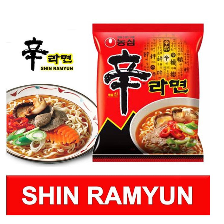 Nongshim Shin Ramyun - Mie Instant Korea Halal - Spicy Mushroom