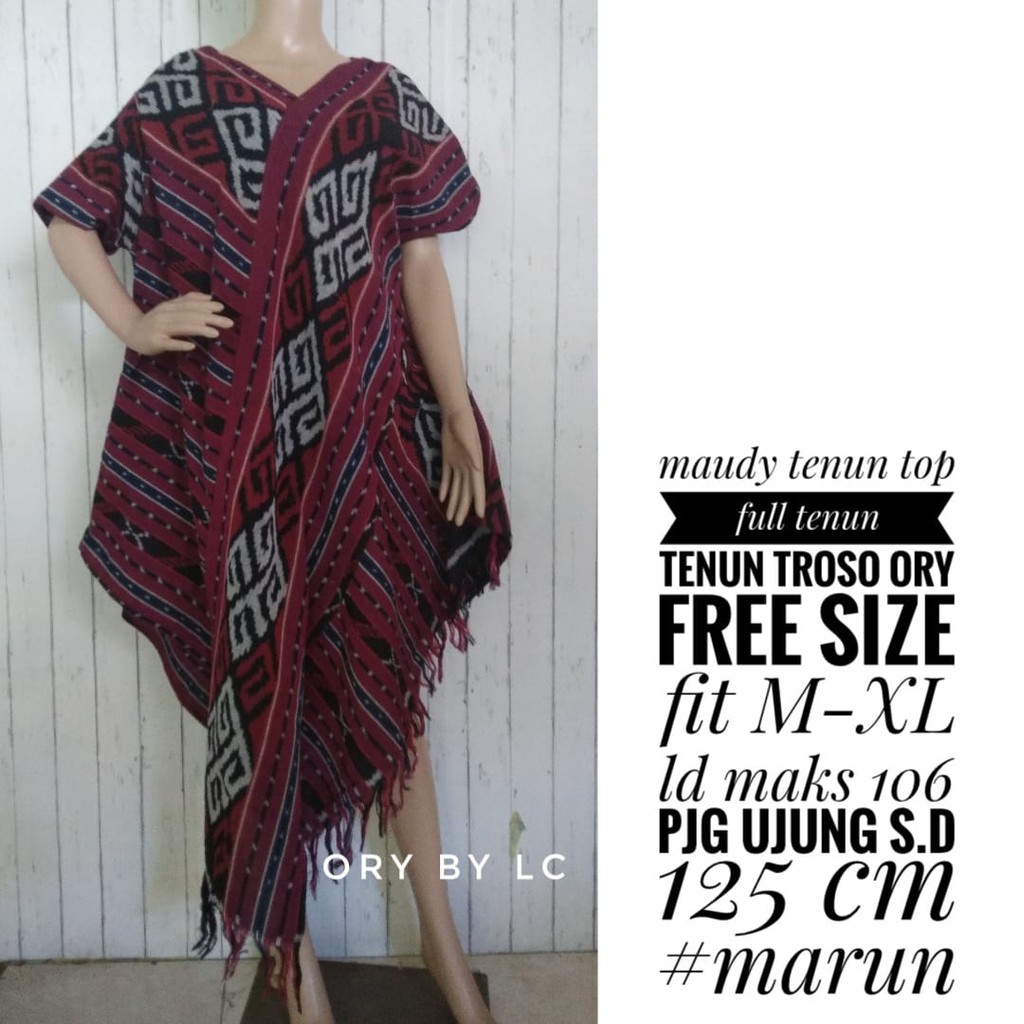 Maudy Tenun Top 02 | Baju Tenun Etnik| Atasan Tenun Ethnik Kekinian