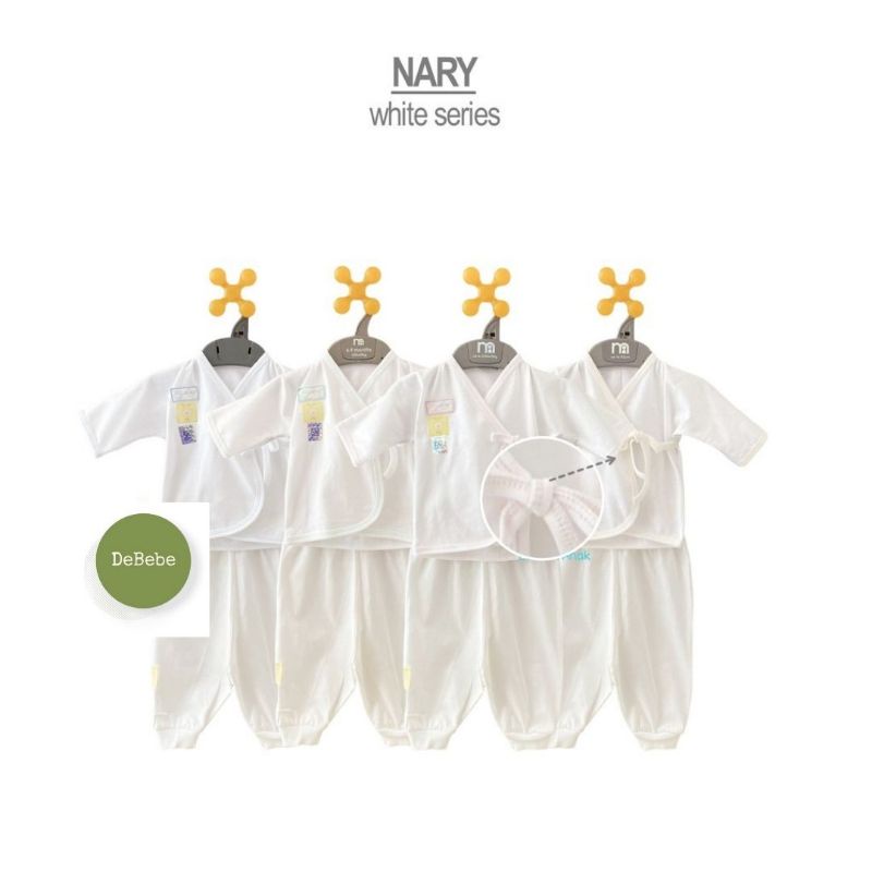 [Satu Set] kimono panjang Nary putih