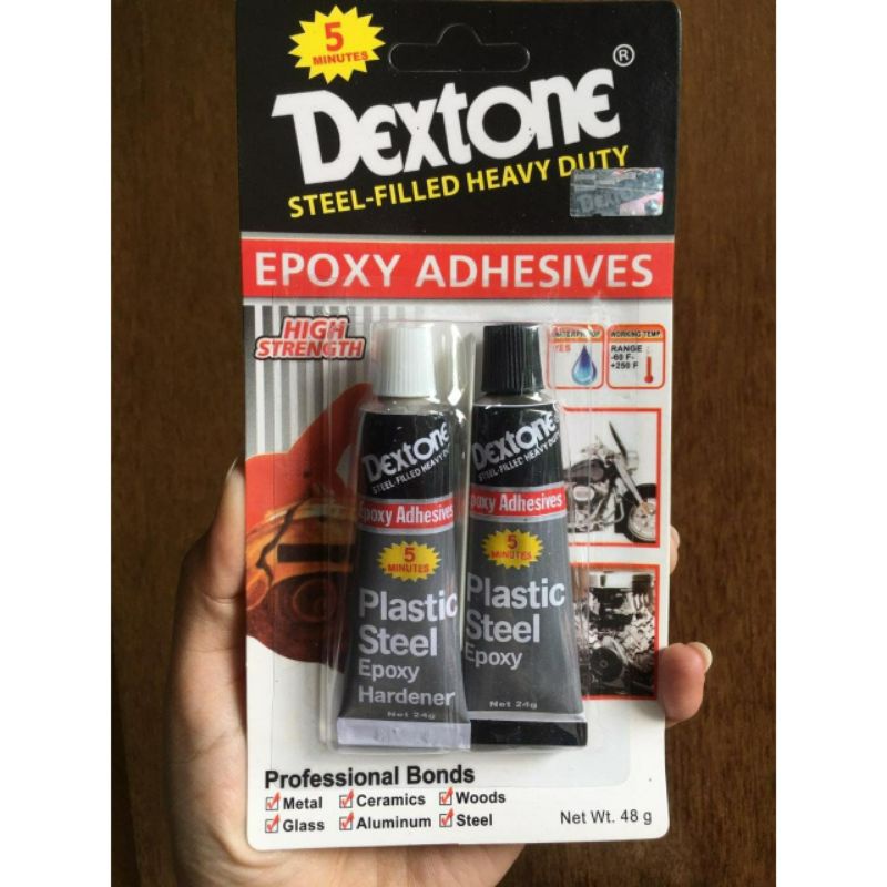 DEXTONE EPOXY ADHESIVES LEM BESI CAMPUR EPOXY 5 menit kering. LEM DEXTONE