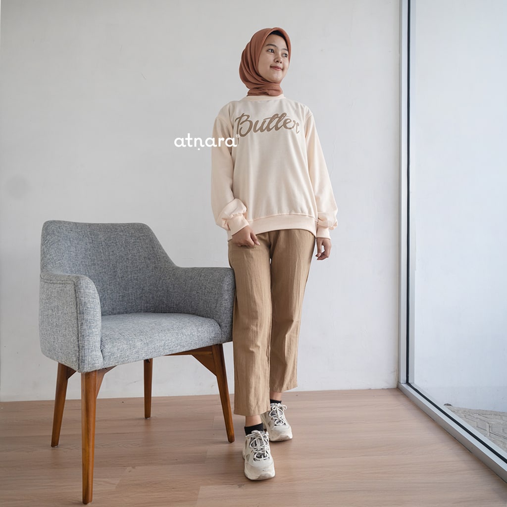 Nara Grosir - Butter Sweater l Sweater Polos l Sweater Pria dan Wanita