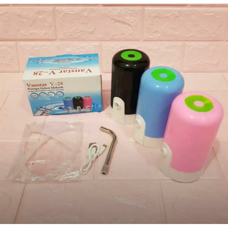 Pompa Galon Elektrik Otomatis Automatic Air Minum Aqua Pompa Air Galon listrik USB / Pompa galon elektrik / pompa air otomatis /  / Pompa Galon Elektrik Otomatis Hydro LED Cas Ulang USB Automatic Water Pump