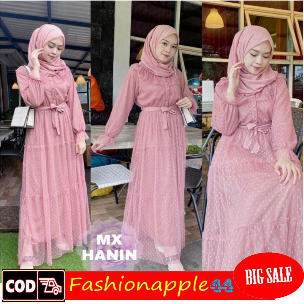 Baju Gamis Remaja Dewasa Trend Terbaru Kekinian Gaun Modis Pesta Kondangan Pernikahan Mewah / Maxy H