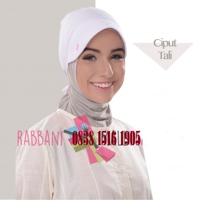 STOCK BARU Ciput Topi Tali Rabbani Dalaman/Daleman Jilbab/Kerudung Kaos Polos Pet