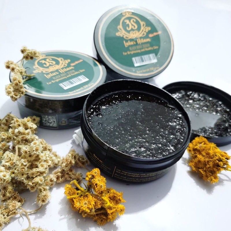 Lulur hitam 3s Samarinda Black Body Scrub for Brigtening and healthy skin   Perawatan Tubuh Kecantik