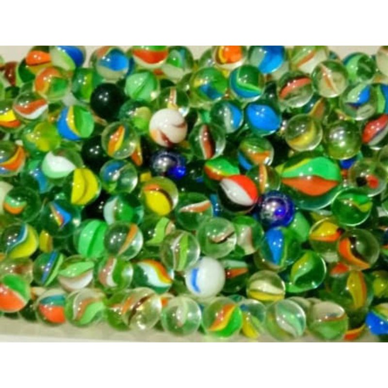 ready Banjarmasin fidget Pop It warna biasa/Pelangi its Mainan anak penghilang stres-Kelereng 10pcs