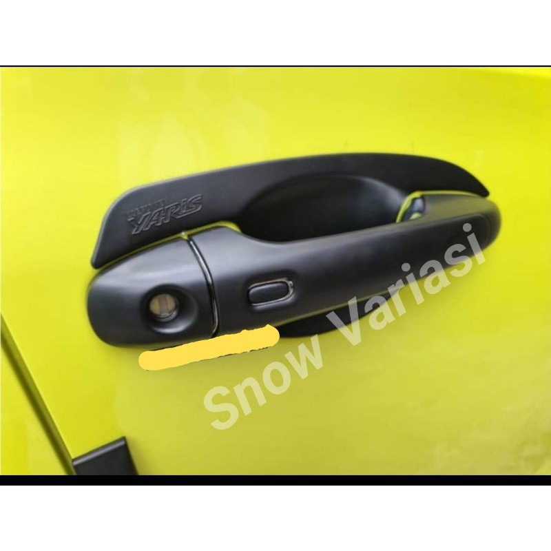 Paket handle cover dan outer hitam dop all new yaris 2019 2021 pnp