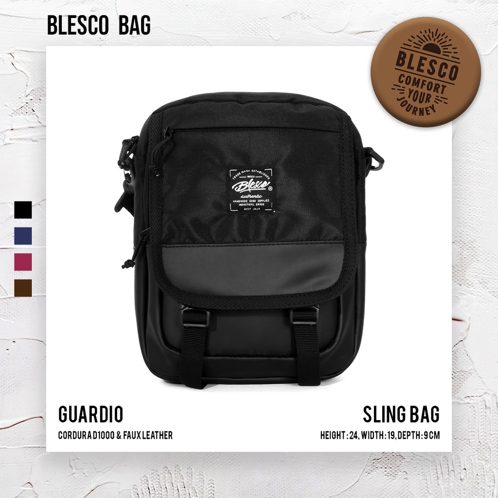 Tas Selempang Pria Kerja Kantor Ngevlog Premium - Blesco Guardio