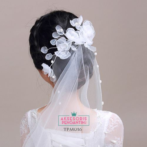 [STOCK TERBATAS] AKSESORIS PENGANTIN HAIRBAND HEADPIECE TIARA WEDDING TPM016