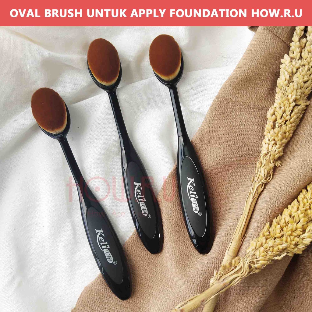 HOW.R.U | Kuas Make Up / Soft Brush Foundation 6981